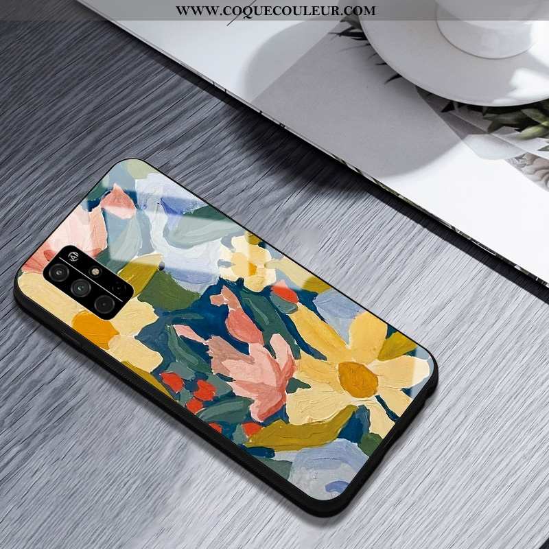 Étui Honor 30s Silicone Incassable Fleur, Coque Honor 30s Mode Créatif Jaune