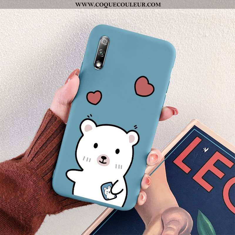 Étui Honor 9x Dessin Animé Bleu Téléphone Portable, Coque Honor 9x Charmant Incassable