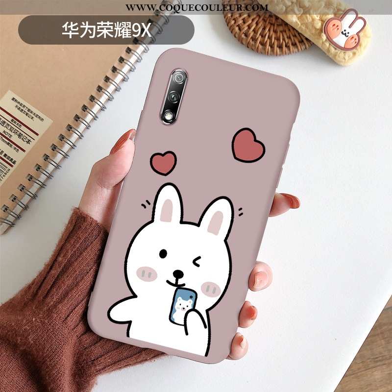 Étui Honor 9x Dessin Animé Bleu Téléphone Portable, Coque Honor 9x Charmant Incassable