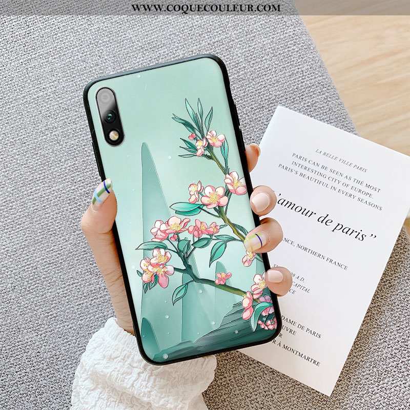 Coque Honor 9x Tendance Personnalité Jeunesse, Housse Honor 9x Protection Gaufrage Verte