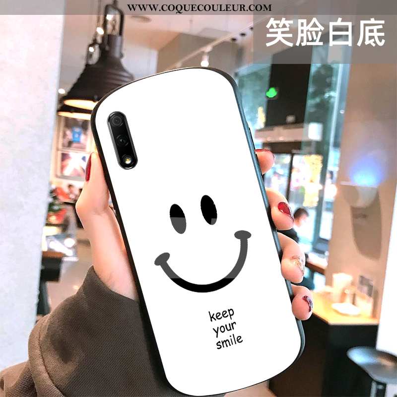 Coque Honor 9x Verre Tout Compris Net Rouge, Housse Honor 9x Protection Souriant Blanche