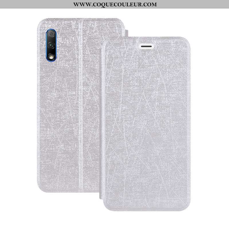 Coque Honor 9x Fluide Doux Cuir Étui, Housse Honor 9x Protection Incassable Doré