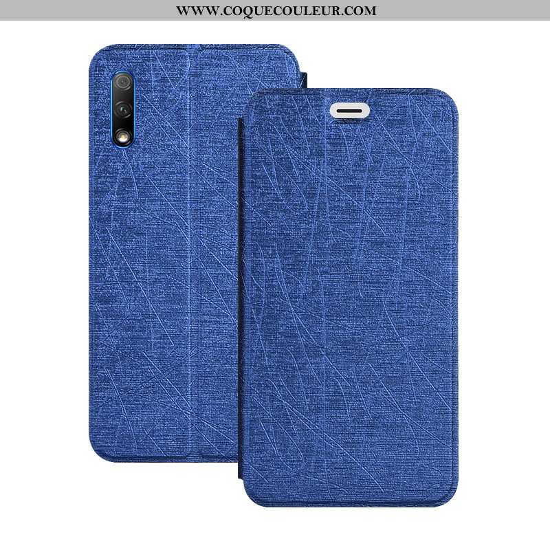 Coque Honor 9x Fluide Doux Cuir Étui, Housse Honor 9x Protection Incassable Doré