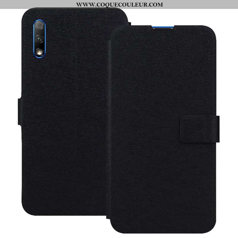 Coque Honor 9x Fluide Doux Cuir Étui, Housse Honor 9x Protection Incassable Doré