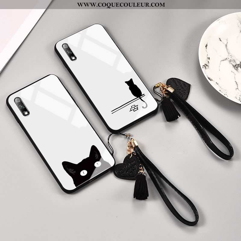 Coque Honor 9x Protection Charmant Blanc, Housse Honor 9x Verre Tout Compris Blanche