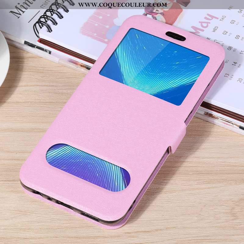 Coque Honor 9x Protection Clamshell Étui, Housse Honor 9x Cuir Incassable Rose