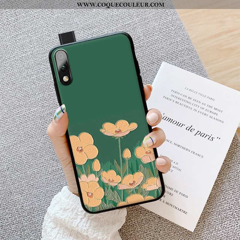 Housse Honor 9x Légère Silicone Délavé En Daim, Étui Honor 9x Fluide Doux Protection Turquoise