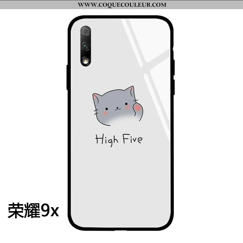 Coque Honor 9x Personnalité Frais, Housse Honor 9x Dessin Animé Téléphone Portable Blanche