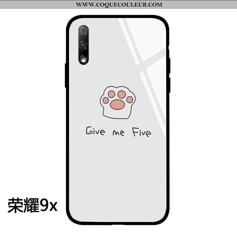 Coque Honor 9x Personnalité Frais, Housse Honor 9x Dessin Animé Téléphone Portable Blanche