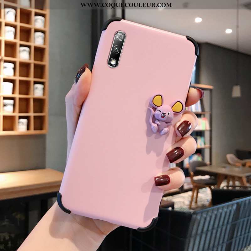 Étui Honor 9x Dessin Animé Coque Silicone, Honor 9x Charmant Amoureux Rose