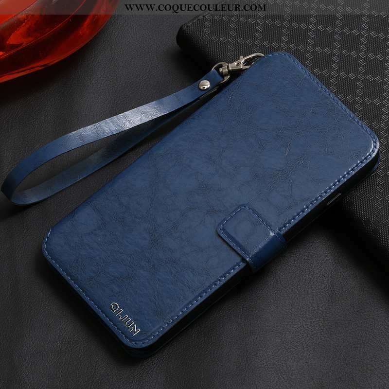 Housse Honor 9x Protection Étui Téléphone Portable, Honor 9x Cuir Incassable Bleu Foncé