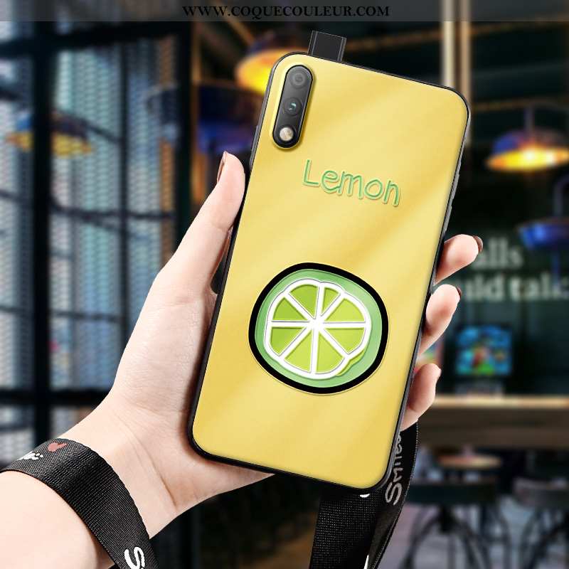 Étui Honor 9x Tendance Fluide Doux Ultra, Coque Honor 9x Légère Charmant Jaune