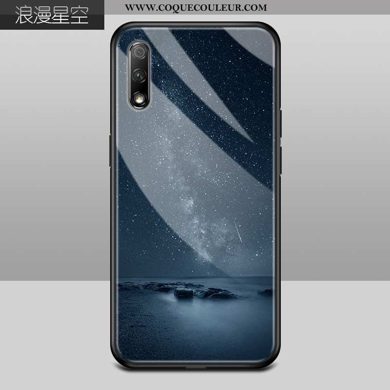 Étui Honor 9x Créatif Simple Tout Compris, Coque Honor 9x Tendance Bleu Foncé