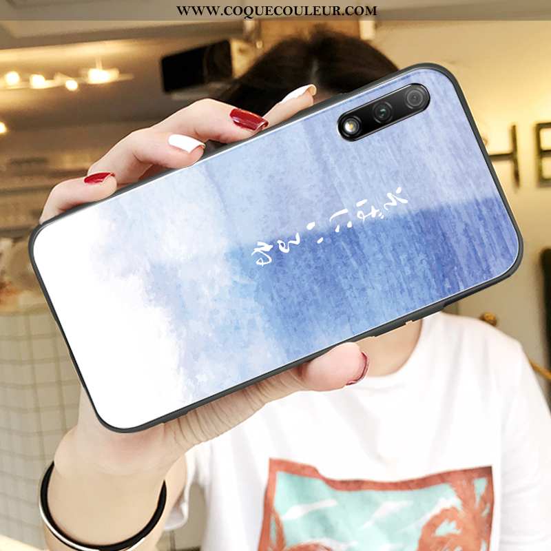 Coque Honor 9x Légère Téléphone Portable Tendance, Housse Honor 9x Fluide Doux Ultra Bleu