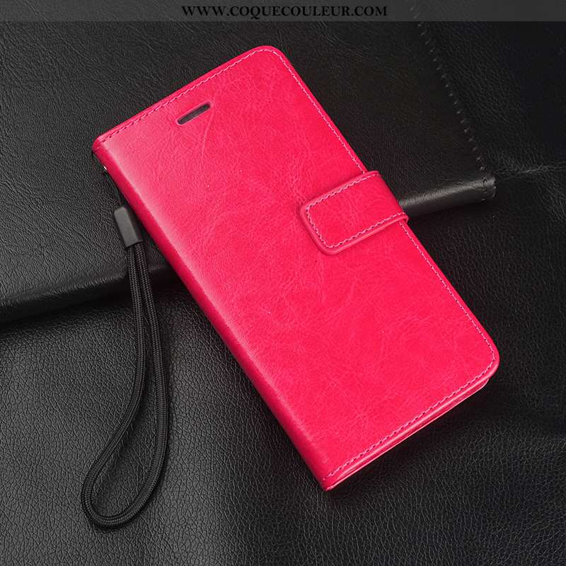 Étui Honor 9x Cuir Membrane Rouge, Coque Honor 9x Fluide Doux Clamshell Rouge