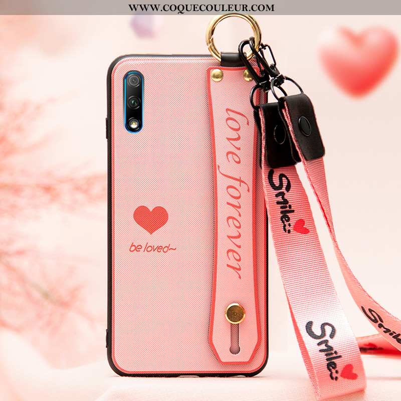 Étui Honor 9x Fluide Doux Incassable, Coque Honor 9x Silicone Personnalité Rose