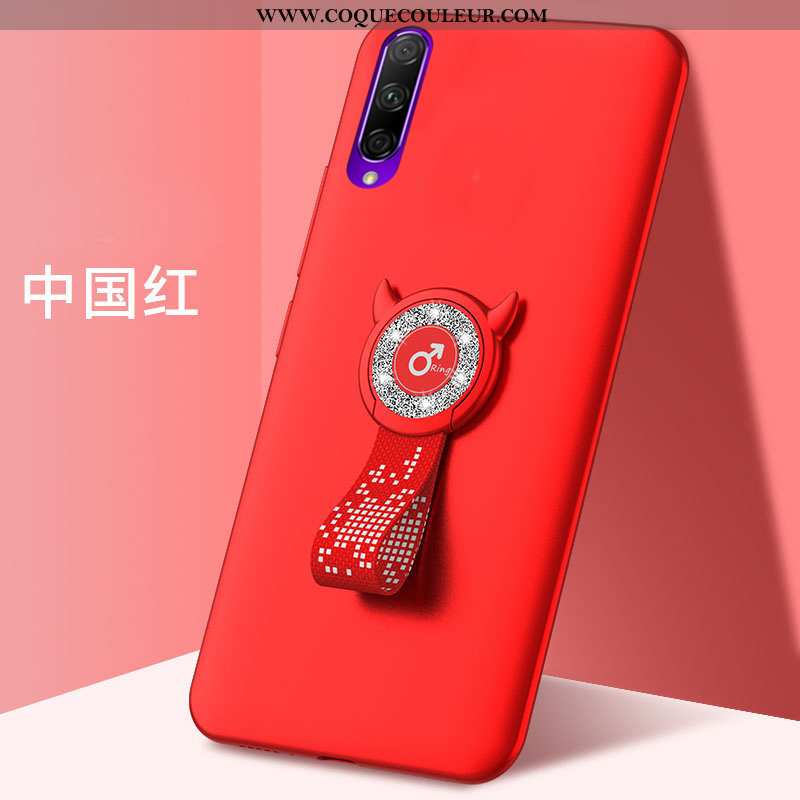 Coque Honor 9x Pro Délavé En Daim Protection Tendance, Housse Honor 9x Pro Dessin Animé Noir