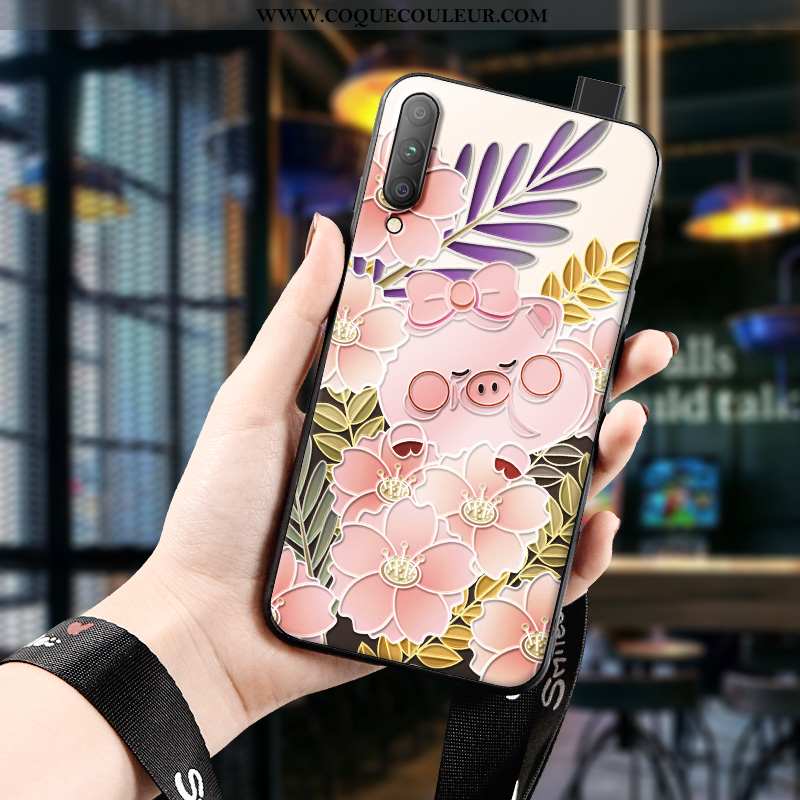 Étui Honor 9x Pro Délavé En Daim Coque Dimensionnel, Honor 9x Pro Gaufrage Petit Rose