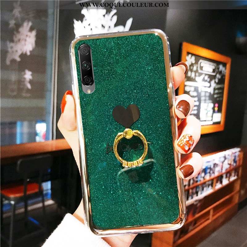 Coque Honor 9x Pro Protection Vert Placage, Housse Honor 9x Pro Tendance Téléphone Portable Verte