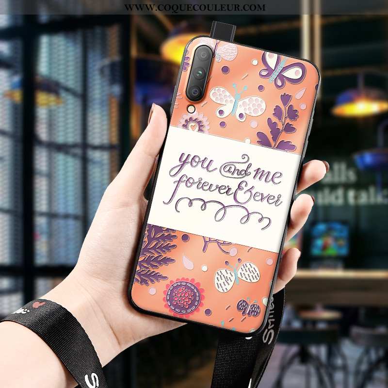 Housse Honor 9x Pro Gaufrage Nouveau Fleur, Étui Honor 9x Pro Fluide Doux Orange