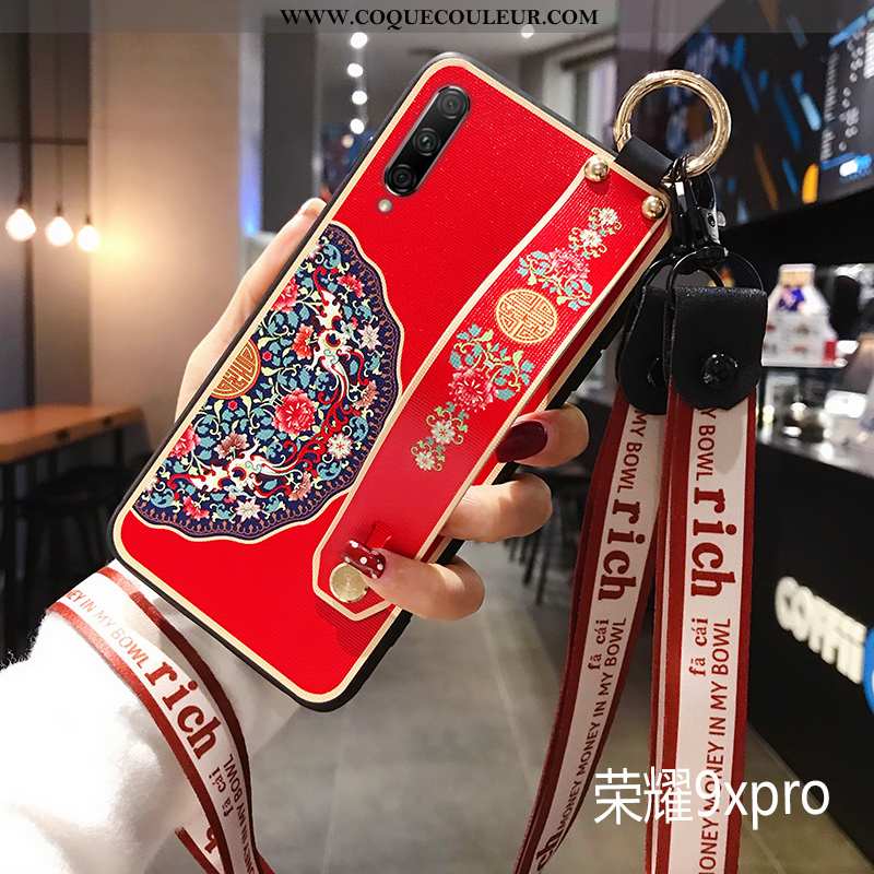 Housse Honor 9x Pro Créatif Net Rouge Tout Compris, Étui Honor 9x Pro Tendance Nouveau Verte