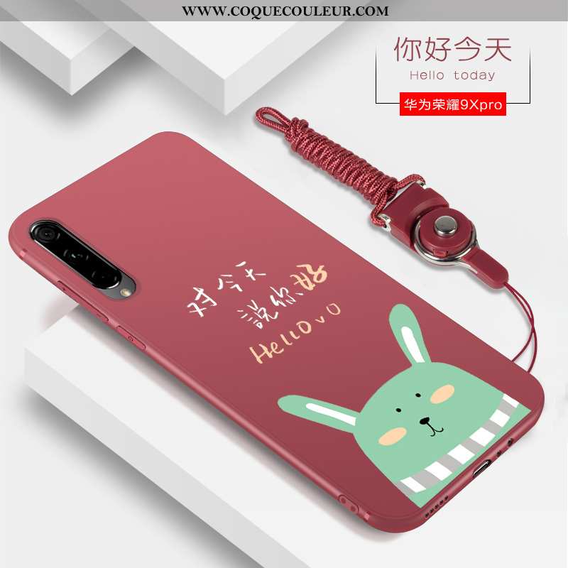 Coque Honor 9x Pro Tendance Étui Coque, Housse Honor 9x Pro Silicone Nouveau Rouge