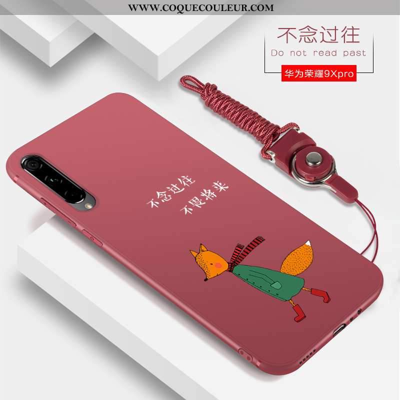 Coque Honor 9x Pro Tendance Étui Coque, Housse Honor 9x Pro Silicone Nouveau Rouge