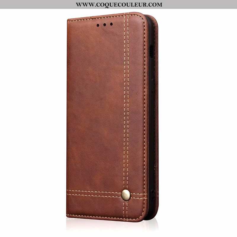 Coque Honor 9x Pro Portefeuille Carte Marron, Housse Honor 9x Pro Cuir Téléphone Portable Marron