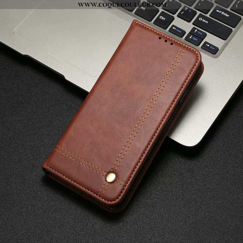 Coque Honor 9x Pro Portefeuille Carte Marron, Housse Honor 9x Pro Cuir Téléphone Portable Marron