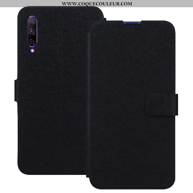 Housse Honor 9x Pro Cuir Coque Boucle, Étui Honor 9x Pro Téléphone Portable Bleu