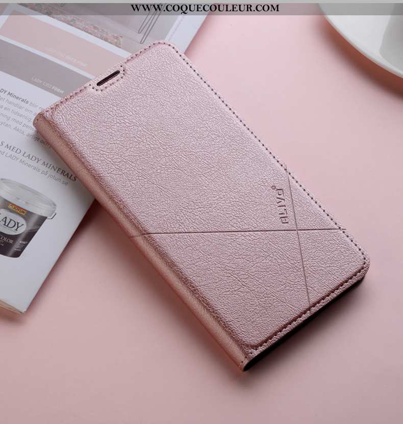 Coque Honor 9x Pro Protection Étui Fluide Doux, Housse Honor 9x Pro Cuir Téléphone Portable Rose