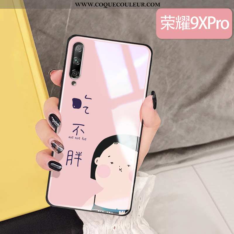 Housse Honor 9x Pro Silicone Téléphone Portable Simple, Étui Honor 9x Pro Protection Rose