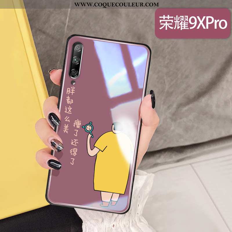 Housse Honor 9x Pro Silicone Téléphone Portable Simple, Étui Honor 9x Pro Protection Rose