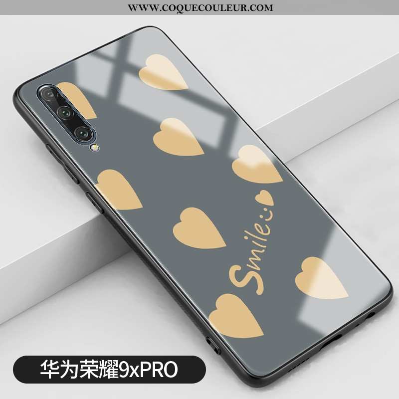 Étui Honor 9x Pro Silicone Protection Frais, Coque Honor 9x Pro Mode Tendance Verte