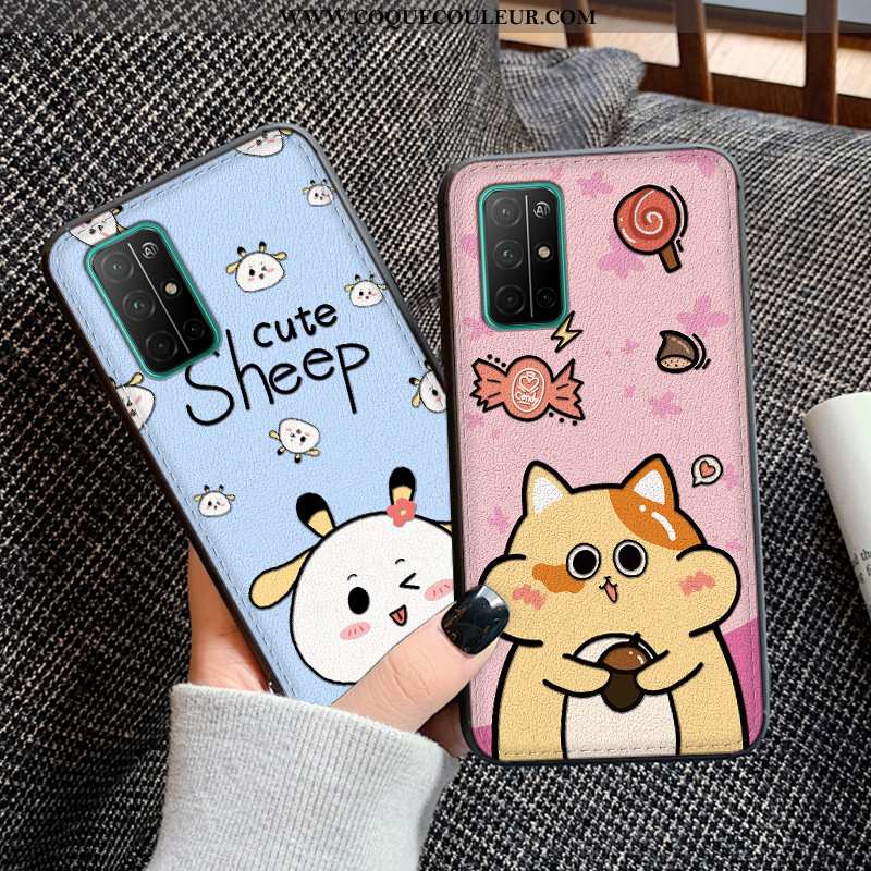 Étui Honor View30 Silicone Coque Téléphone Portable, Honor View30 Protection Dessin Animé Bleu