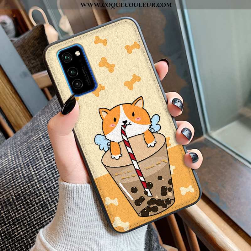 Étui Honor View30 Silicone Coque Téléphone Portable, Honor View30 Protection Dessin Animé Bleu