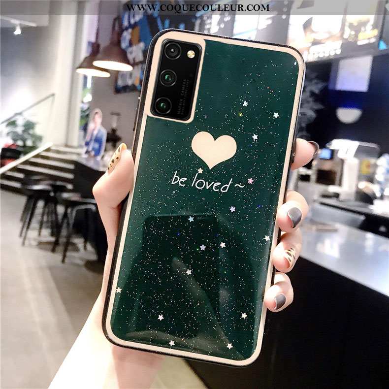 Étui Honor View30 Protection Incassable Étui, Coque Honor View30 Tendance Rose Verte