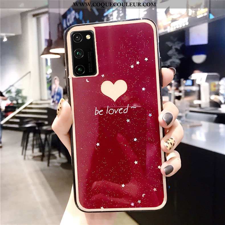 Étui Honor View30 Protection Incassable Étui, Coque Honor View30 Tendance Rose Verte