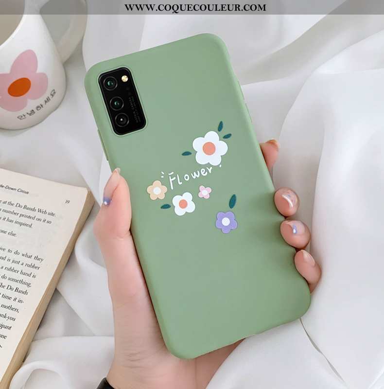 Coque Honor View30 Délavé En Daim Tendance Petit, Housse Honor View30 Personnalité Incassable Rose