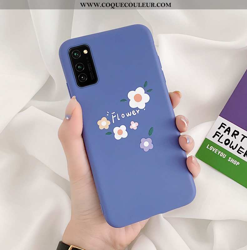 Coque Honor View30 Délavé En Daim Tendance Petit, Housse Honor View30 Personnalité Incassable Rose