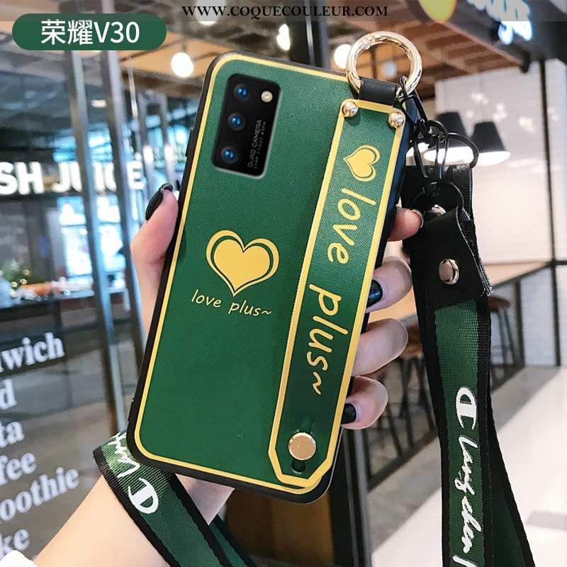 Étui Honor View30 Ultra Simple Coque, Coque Honor View30 Tendance Protection Verte