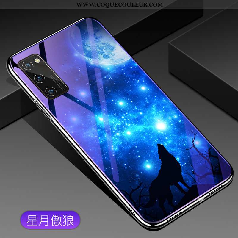 Étui Honor View30 Personnalité Protection Style Chinois, Coque Honor View30 Ultra Tendance Bleu