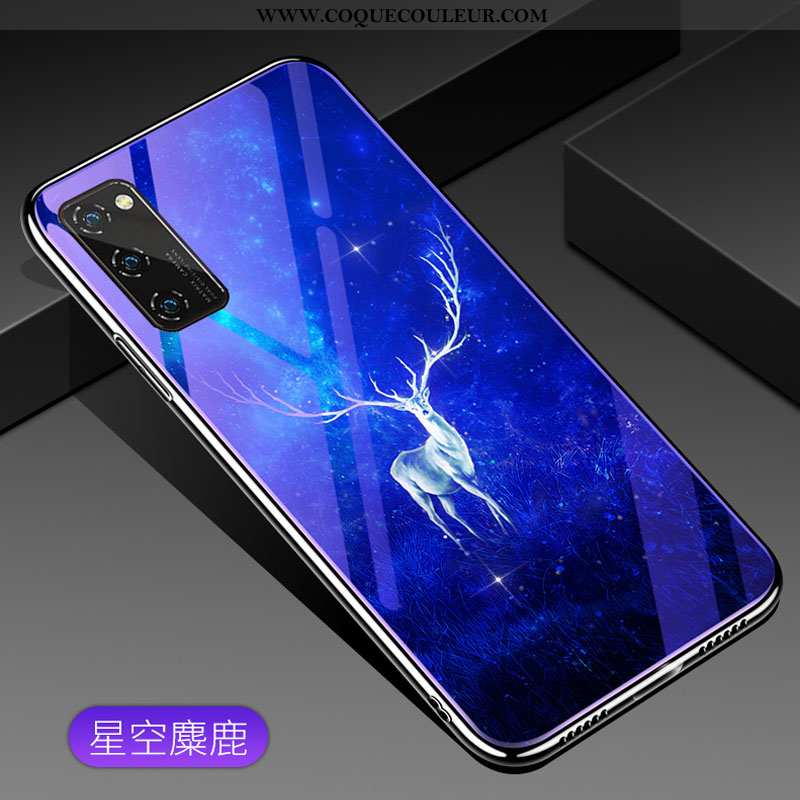 Étui Honor View30 Personnalité Protection Style Chinois, Coque Honor View30 Ultra Tendance Bleu