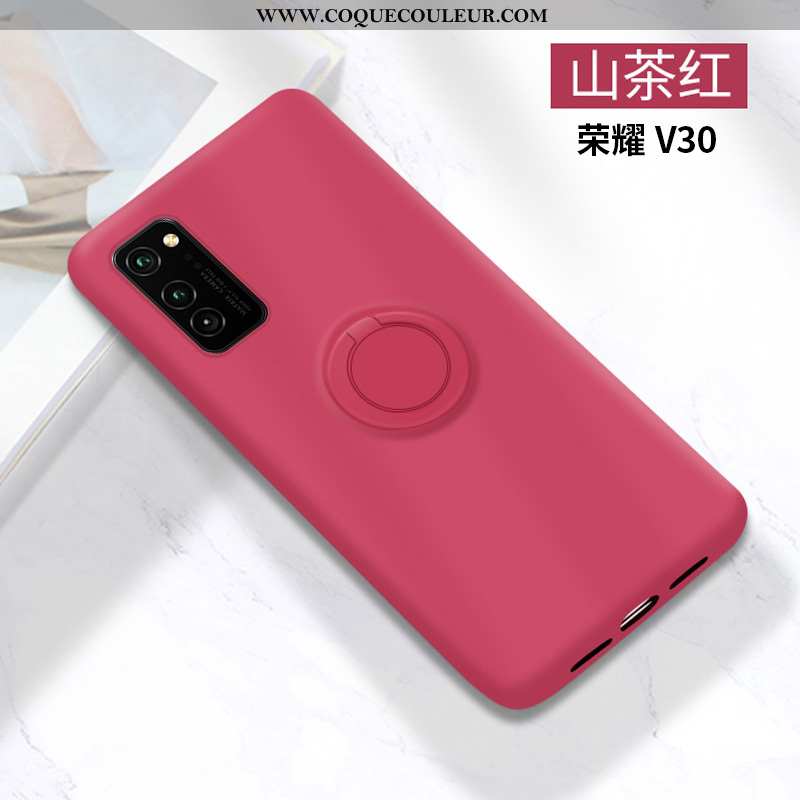 Étui Honor View30 Protection Vert Support, Coque Honor View30 Ornements Suspendus Incassable Verte