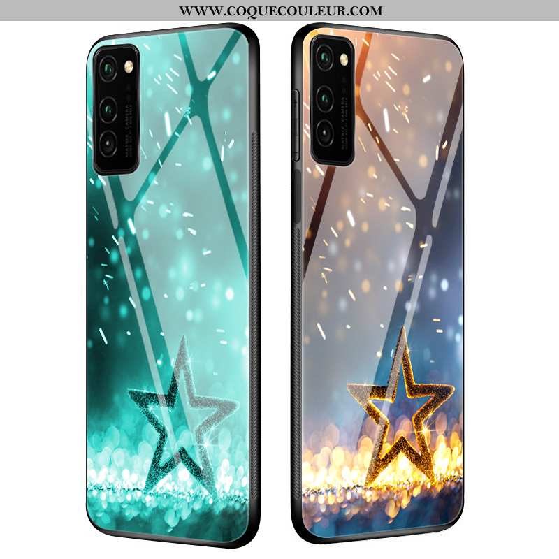 Housse Honor View30 Pro Protection Personnalité Coque, Étui Honor View30 Pro Verre Délavé En Daim Ve