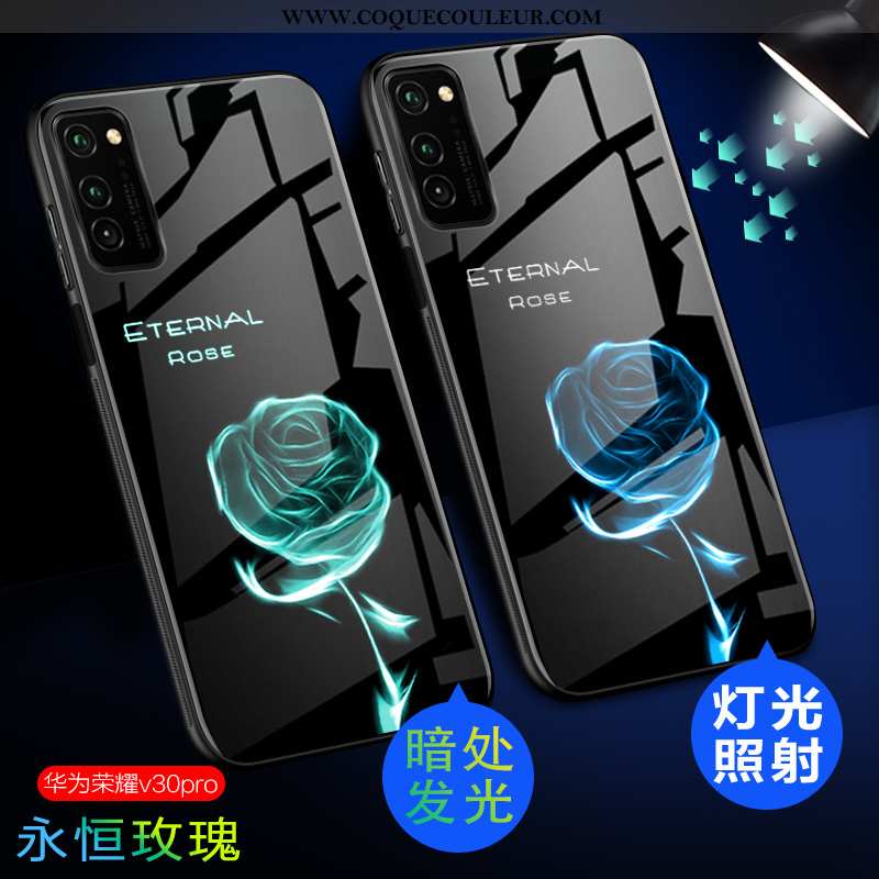 Housse Honor View30 Pro Protection Personnalité Coque, Étui Honor View30 Pro Verre Délavé En Daim Ve