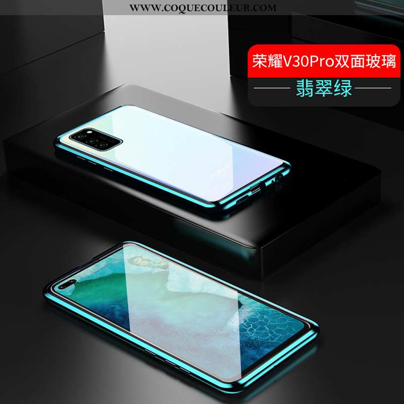 Coque Honor View30 Pro Transparent Incassable Net Rouge, Housse Honor View30 Pro Protection Bleu