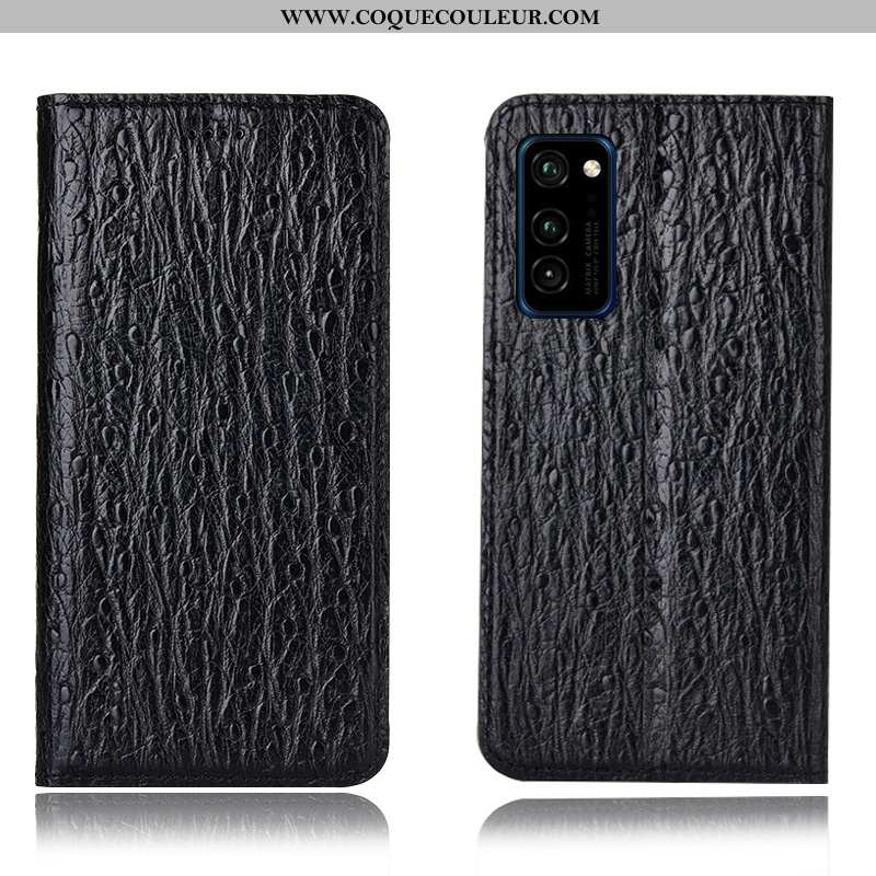 Étui Honor View30 Pro Modèle Fleurie Housse, Coque Honor View30 Pro Protection Incassable Noir