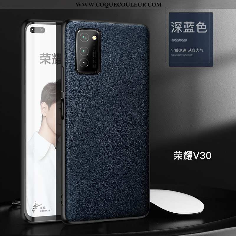 Coque Honor View30 Pro Personnalité Business Cuir Haut, Housse Honor View30 Pro Créatif Tout Compris