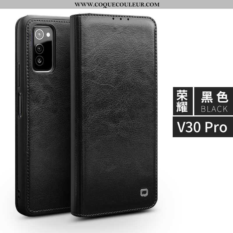 Coque Honor View30 Pro Protection Cuir Tout Compris, Housse Honor View30 Pro Cuir Véritable Téléphon